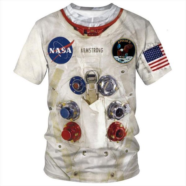 

science fiction astronaut 3d boy mens girl kids fashion streetwear men women children printed cool tee, White;black