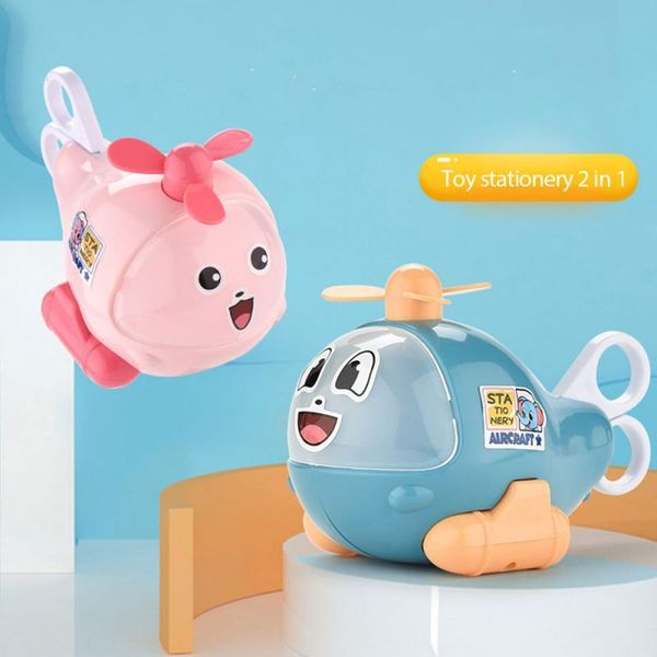 

party masks multifunctional stationery helicopter creative cute pencil box children's toy 6 piece set gags & practical jokes