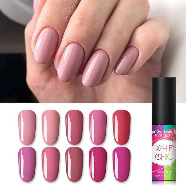 

chic 48 nail colors gel polish soak off matting uv varnish semi permanent art varnish1, Red;pink