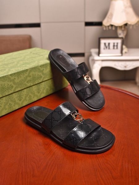 

c60a men sandals slippers slides sneakers loafers sandals, Black