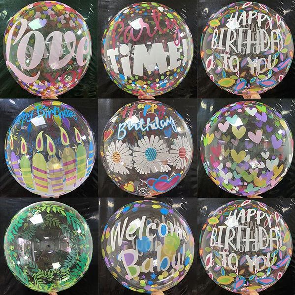 

party decoration 1pcs transparent globes clear balloon helium inflatable bobo balloons wedding birthday baby shower bubble supplies