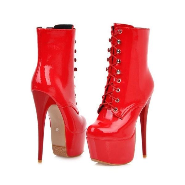 

boots autumn and winter slim heel women's shoes high fashion cross strap, Black