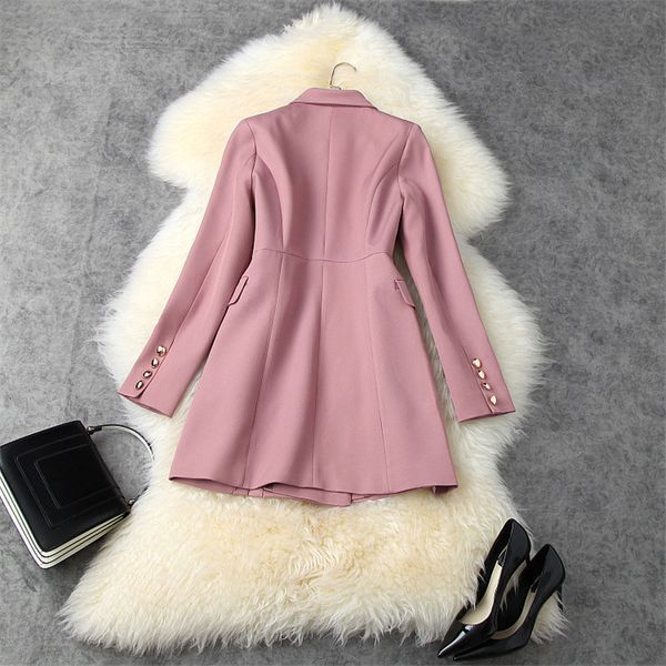 

women's suits & blazers mode track jackets and women's coats autumn lady in the office carving double breasted solid blazer suit y, White;black
