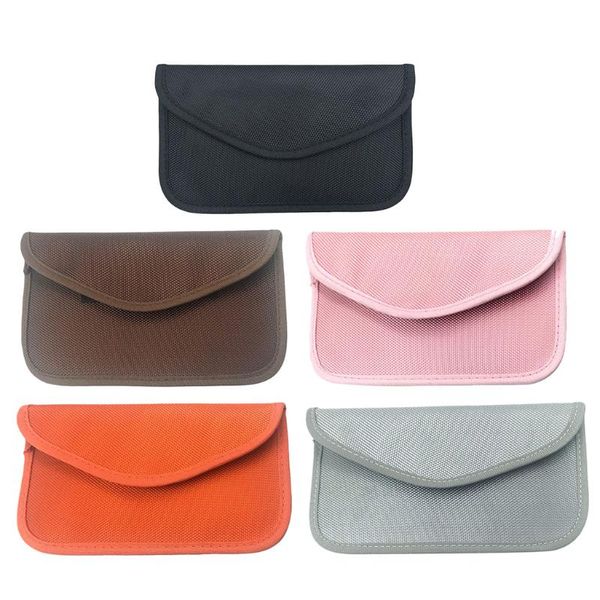 

card holders 1pc bag shielding case for mobile phone, gps, rfid,, Brown;gray