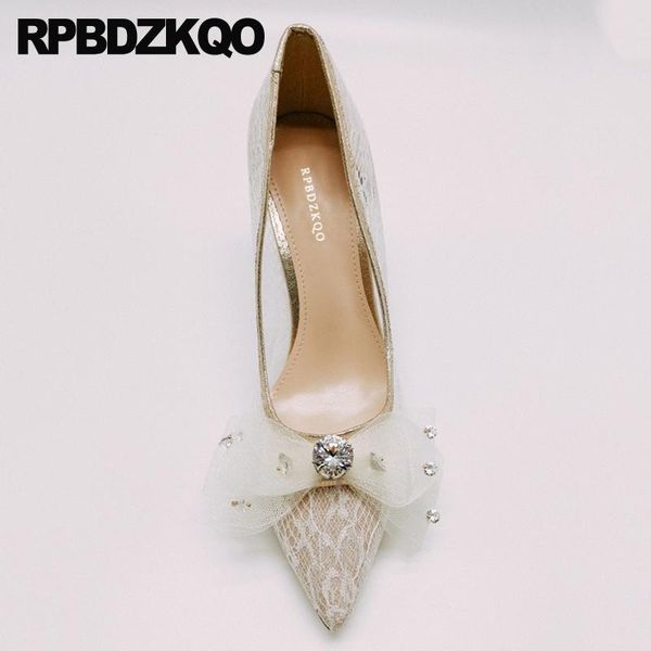 

dress shoes sandals pointed toe lace stiletto high heels pumps crystal wedding prom white scarpin mesh winkle picker women rhinestone, Black