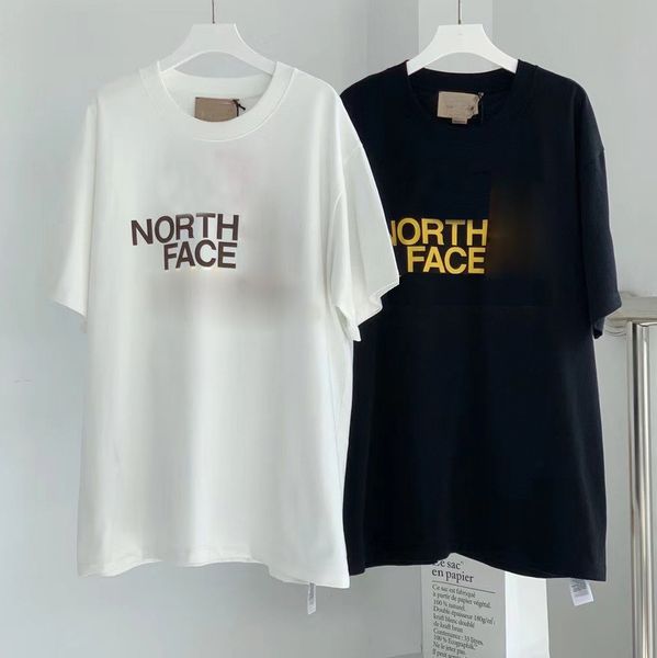 

2021 luxury designer t-shirt printing round neck women loose short-sleeved couples all-match blouse, White