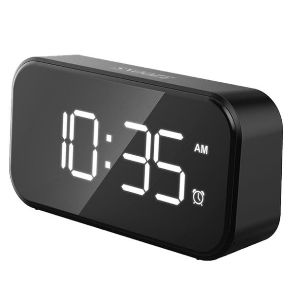 

wall clocks led digital alarm clock snooze dimmer mirror surface without battery