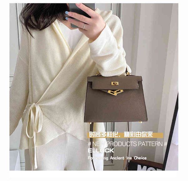 

designer handbags h. print handbag fashion leather palm second generation keilys bag mini bag portable single shoulder messenger ins women&#