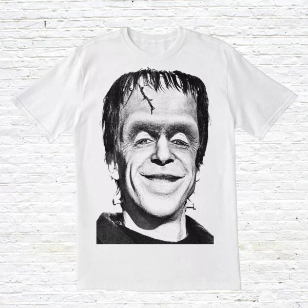 

herman munster t-shirt (the munsters), White;black