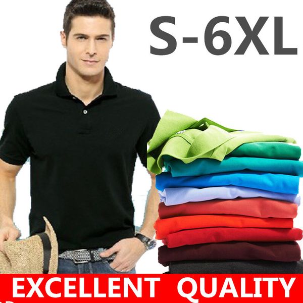 

2021 brand men's white black polo shirt men big small horse crocodile embroidery cotton short sleeve sportspolo jerseys plus size s- 5x