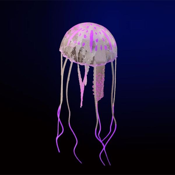 

decorations 1pc aquarium glowing effect artificial jellyfish fish tank underwater luminous ornament landscape decoration accessories