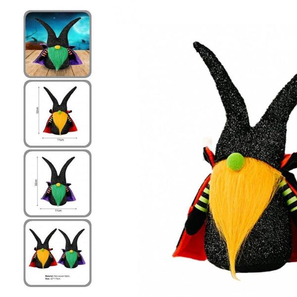 

party hats eye-catching skin-friendly halloween cute cloak faceless dwarf gnome doll for bedroom