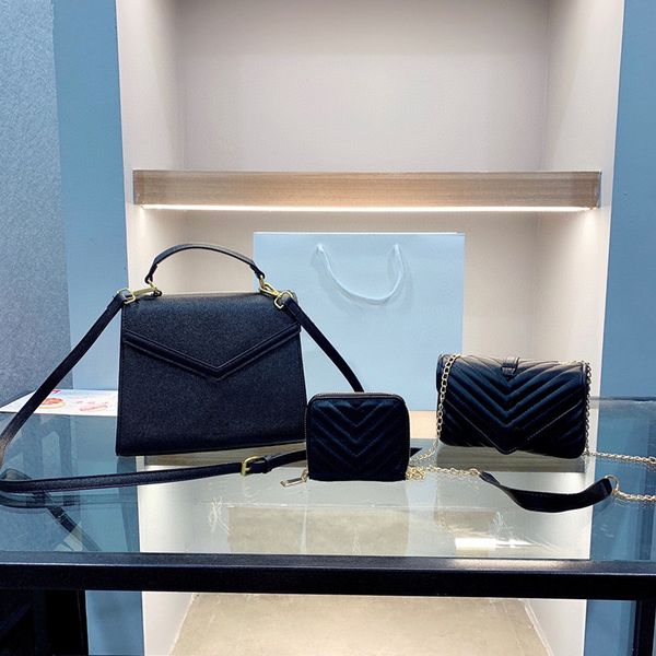 

new fashion classic styles all-match super hand-feel fabric star same style all-match chain handbag crossbody bag wallet three-in-one totes