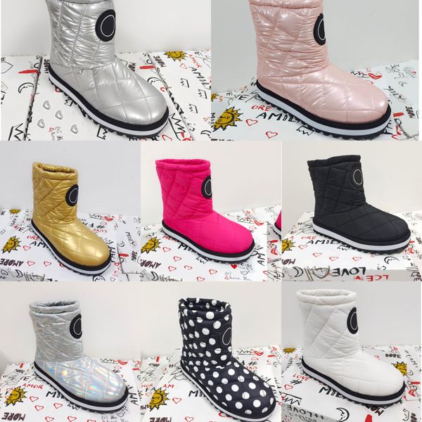 2021 Botas curtas das mulheres de inverno Multi-Color Designer Estilo Espaço Sapatos Resistente ao frio, quente e anti-derrapante