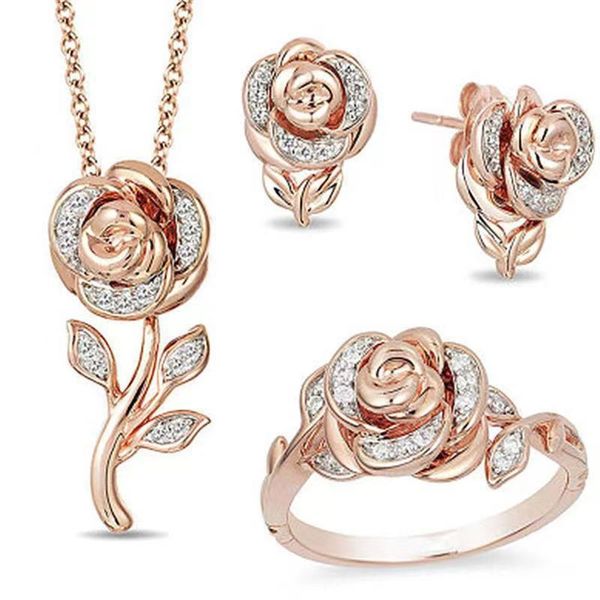 

fashion rose simple rose earrings