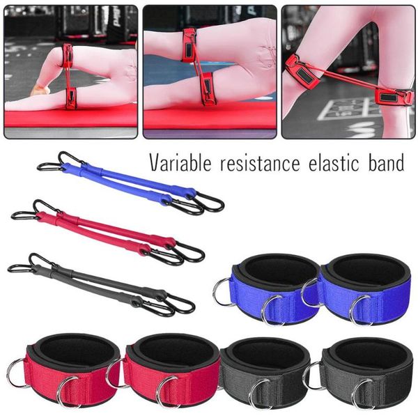 

practice leg buttock fitness resistance band ankle ring buckle door on pull rope accessories portal frame leggings buck bands