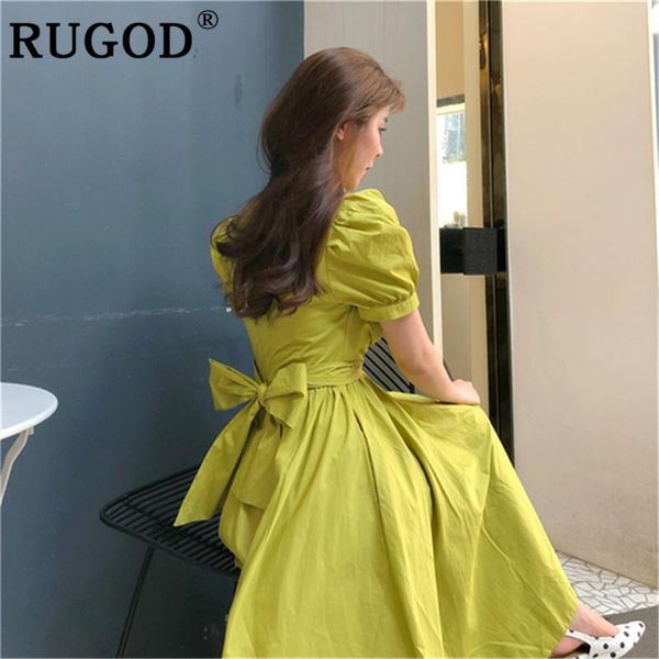

elegant big bow women party dress fashion solid short sleeve long maxi for woman korean boho female clothing dresses, White;black