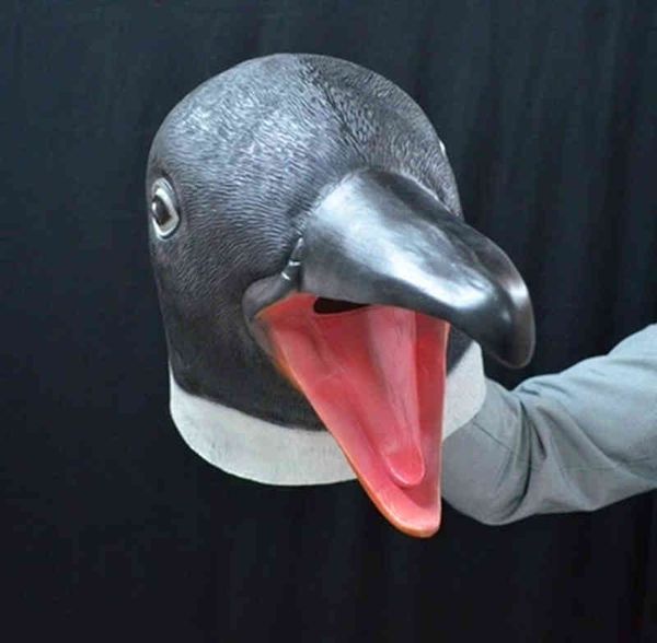 

mask penguin bird headgear animal halloween party cos cute girl costume ball bar performance props