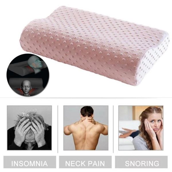 

pillow foam orthopedic memory u-shape pillows latex neckrest fiber slow rebound massager wave