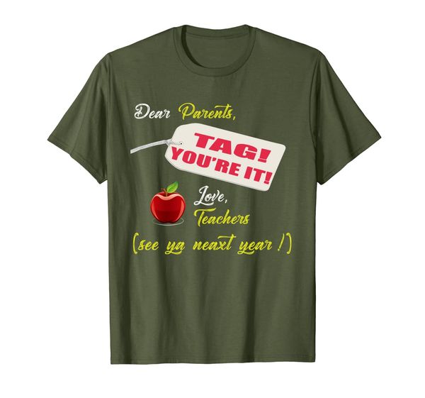 

Dear Parents Tag You're It Luckiest Substitute Teacher Shirt, Mainly pictures