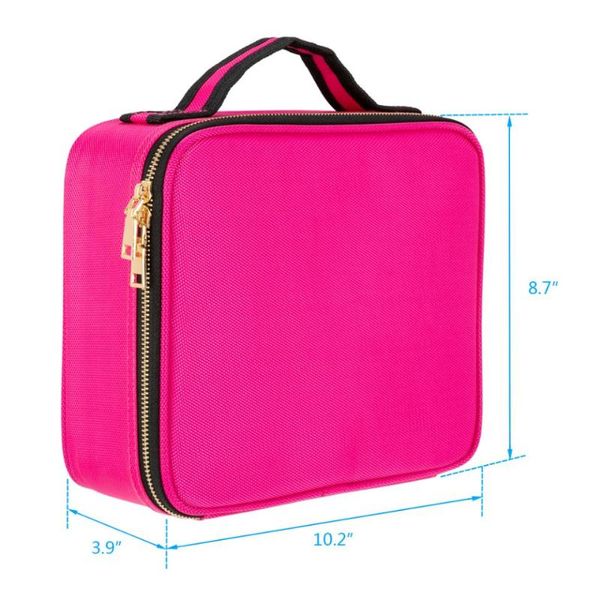 

[us-w]professional high-capacity multilayer portable travel makeup bag strap rose red190813206 cosmetic bags & cases