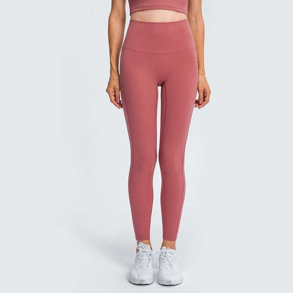 Çıplak Yoga Pantolon Kadın Tayt Yüksek Elastik Slim Fit Spor Tayt Spor Koşu Spor Giysileri Lady Kız Rahat Egzersiz Tam Boy Pantolon