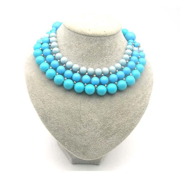 

dandie trendy blue acrylic bead necklace, for a woman's daily wear,fit party and everyday wear bangle, Black