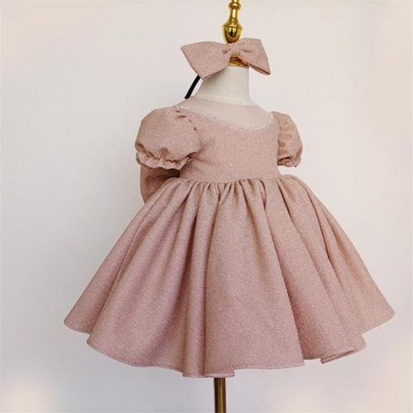 

girl's dresses 1st birthday party baptism dress princess girls for and wedding sequins bow kids toddler ball gown, Red;yellow