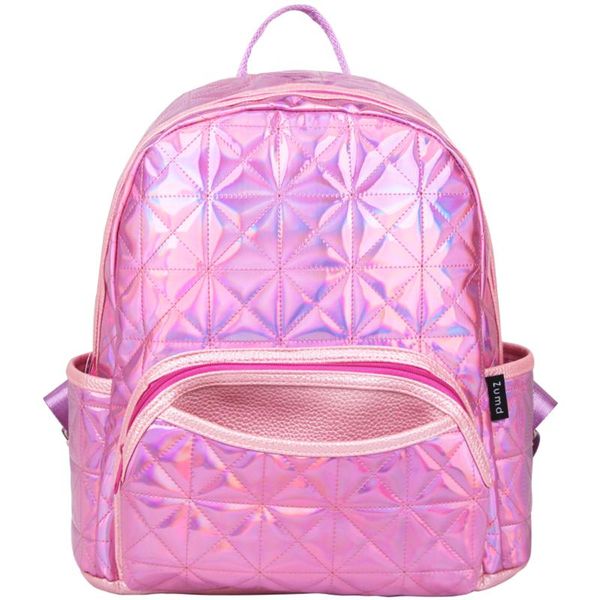 

outdoor bags style women fashion quilted shiny pu backpack school bag casual
