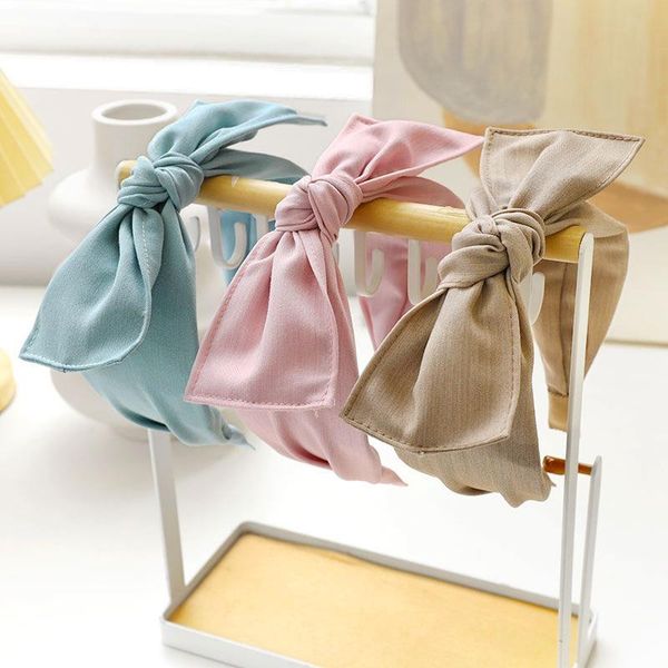 

hair accessories satin big double layer bow knot hairband headband adult