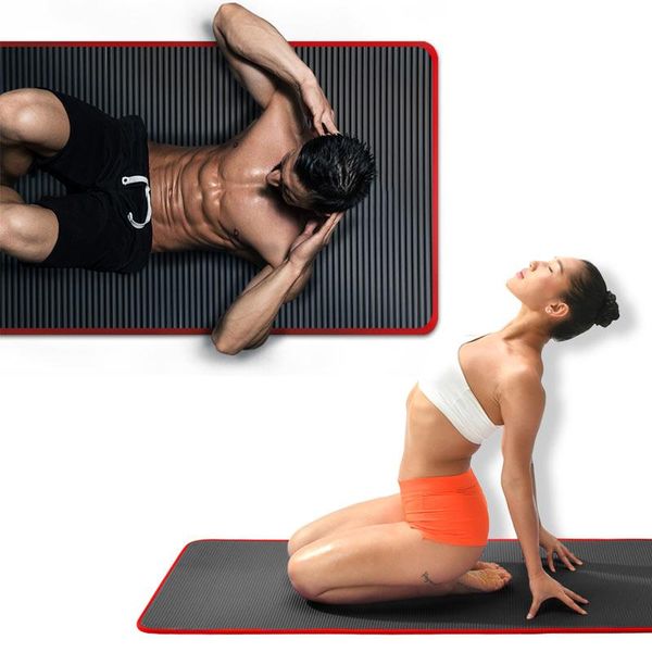 

yoga mats 10mm mat extra thick 1830*610mm nrb non-slip pillow for men women fitness tasteless gym exercise pads pilates