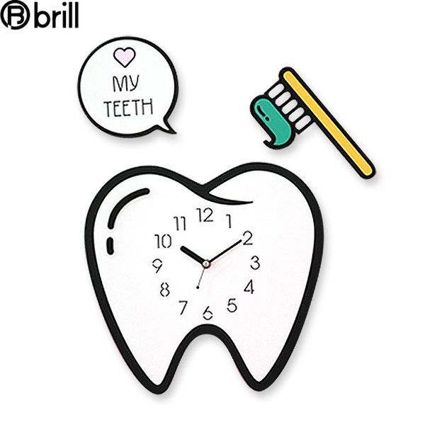 

wall clocks cartoon simple clock modern design home kids for children room tooth decor bedroom reloj mural