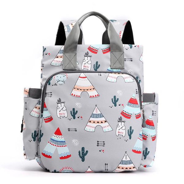 

backpack nylon solid diaper bag mommy travel tote baby stroller storage pregnant women's delivery waterproof