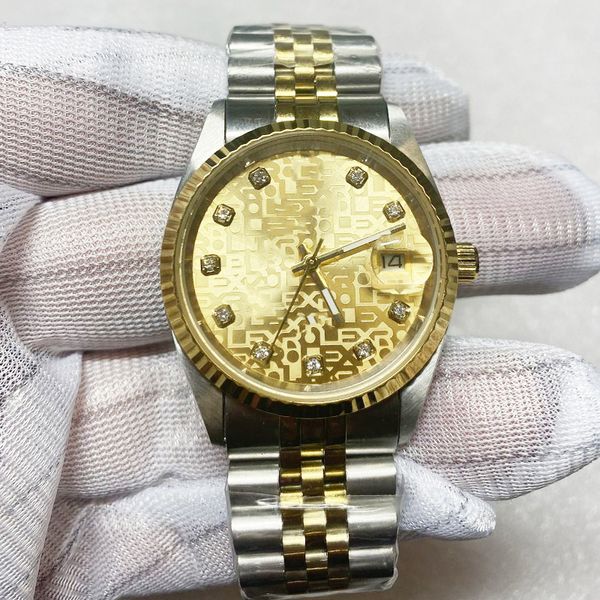 

16 types v3 automatic 2813 mechanical watch silver&gold women datejust 36mm l solid clasp president men watches male sweeping ladies watch a, Slivery;brown