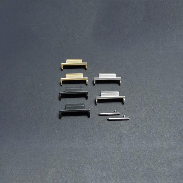 

watch bands for 22mm ga2100 ga2110 strap rose gold black silver metal stainless steel adapters gm5600 connect case bezel to band, Black;brown