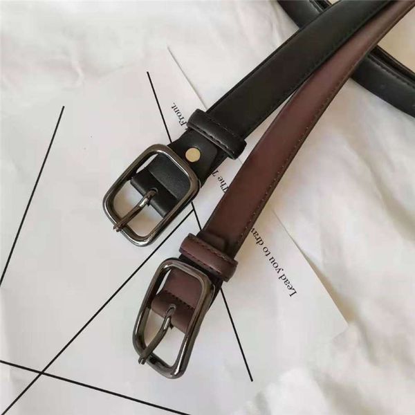 

ins cool men's trend young students versatile simple pants belt female korean personality black, Black;brown