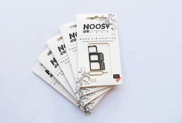 NOOSY Nano Micro Standard SIM-Karte Konvertierung Konverter Adapterkarte für iPhone 6 Plus alle mobilen Geräte