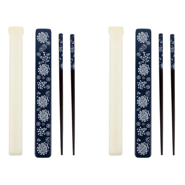 

chopsticks 2pcs portable cutlery boxes spoon fashion storage