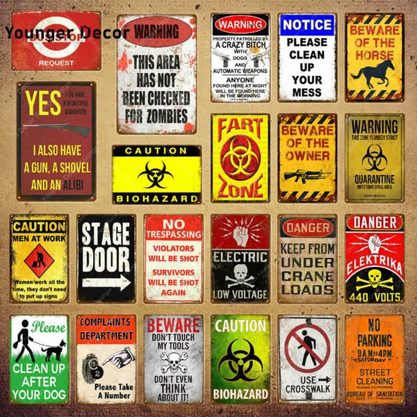 

bus sno parking metal tin signs stage door plaque danger poster for home bar pub garden decor fart zone wall painting yi-186