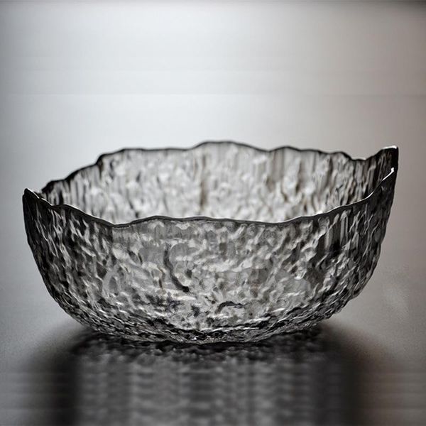 

cups & saucers cup high capacity handmade hammer stripe heat-resistant glass washed fruit plate tea residue bucket set accessories