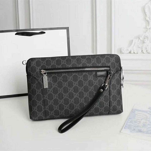 

overseas purchase of men's leather code lock handbag imported leisure large capacity business handbag zly