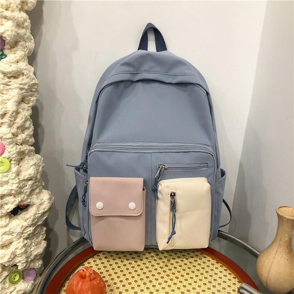 

backpack female 2021 campus fashion college shoulder bag large capacity casual school for girls and boys