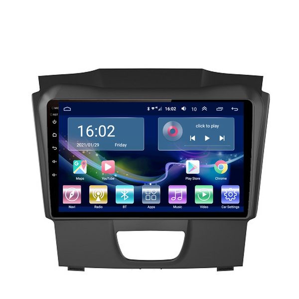 

android 10.0 car radio video gps navigation wifi carplay multimedia player for isuzu dmax s10 2015-2018