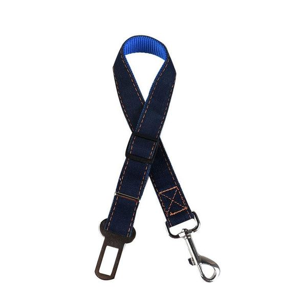 

dog collars & leashes pet cat car seat belt adjustable denim seatbelt lead leash hook for small medium dogs travel clip supplies