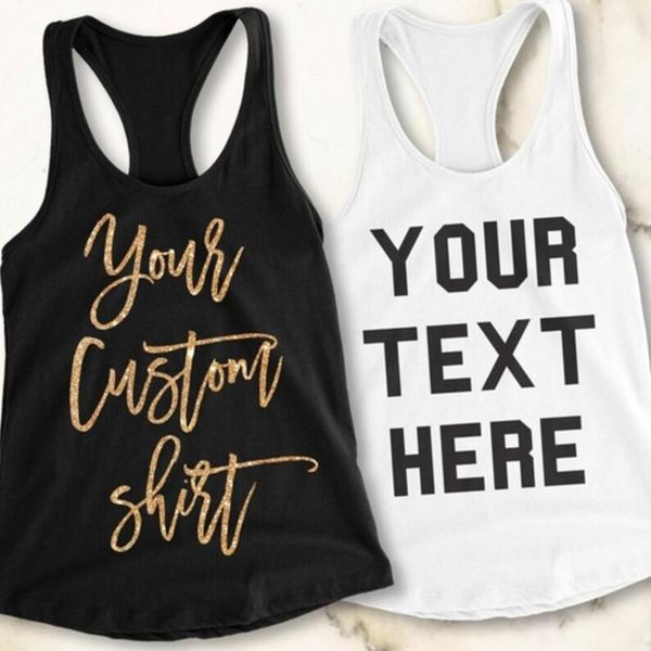 

party favor custom your text here tanks personalized exercise bachelorette birthday cheerleading uniforms bridesmaid gift
