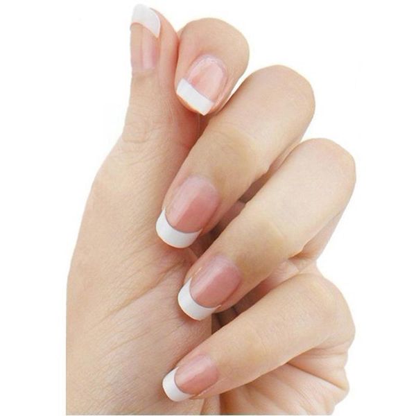 

nail art kits 500 pcs french style false acrylic tips set supplies white k8w6 manicure h7u6