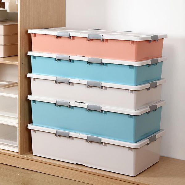 

storage drawers extra large lengthened flat plastic bed box under the quilt clothes