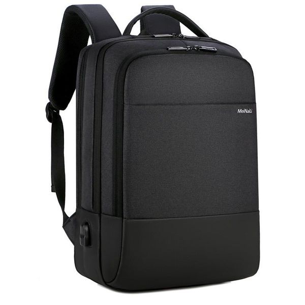 

backpack men's computer high density oxford cloth waterproof and breathable multifunctional usb rechargeable business
