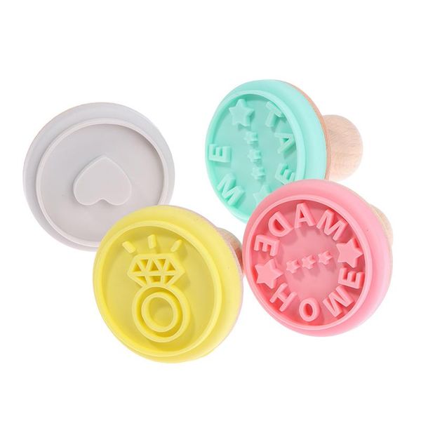 

baking moulds diy silicone cookie mold heart ,diamond & stars for birthday wedding party biscuits creative stamp