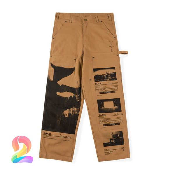 

men's pants travis scooveralls men women cactus jack ps system work scoworkwear casual trousers, Black